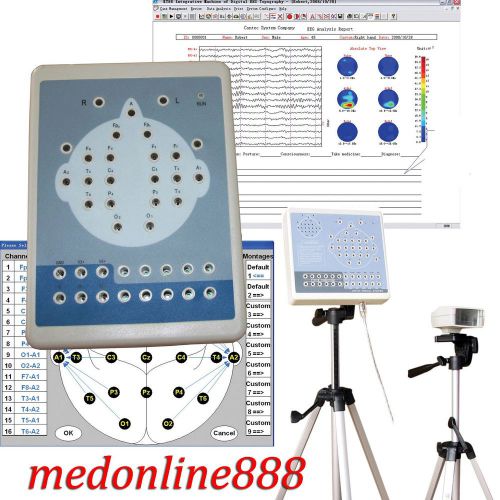 New 16ch eeg electroencephalogram 16 channel digital eeg mapping systems kt88 for sale