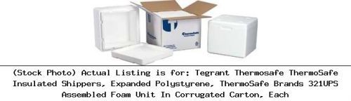 Tegrant thermosafe thermosafe insulated shippers, expanded polystyrene: 321ups for sale
