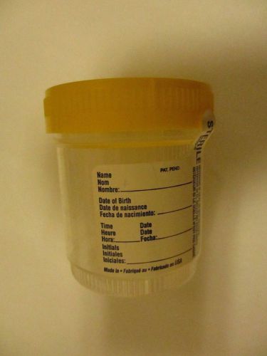 Sterile specimen collection cup urine sample container - Qty 1