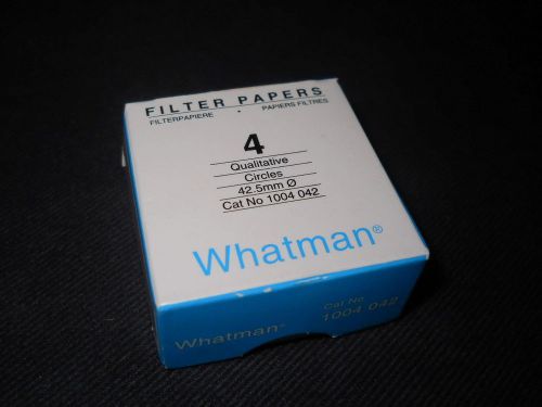 (100) whatman 42.5mm grade 4 qualitative circle filter papers, 20-25?m pore for sale