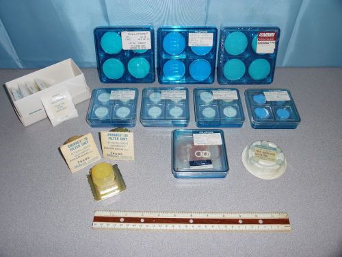 LARGE Lot of Millipore Filters FHLP, HVLP, FGLP, SCWP SXHA, HAWP  Round Paper