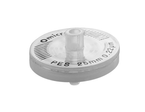 PES Syringe Filter 25mm, 0.2um, Non Sterile 25/pk