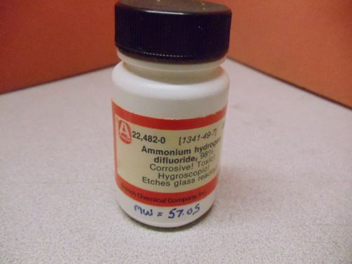Aldrich Ammonium Hydrogen Difluoride 98%, No-22482-0, ~12g  left