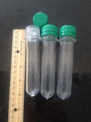 Baby Soda Bottle - Test Tube Clear Container, BOB, EDC tamper evident top