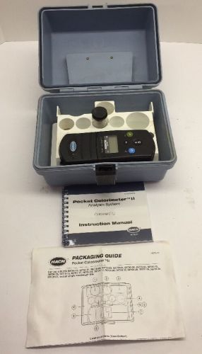 Pocket colorimeter ii analysis system kit test hach chlorine for sale