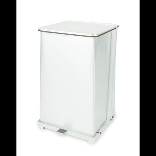 40-Gallon Step-On Can - White 1 ea