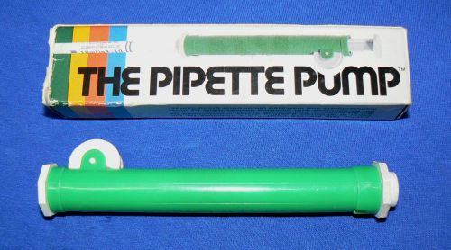 Pipette pump 10ml green, f37898 bel-art pipet ml  f 37898 for sale