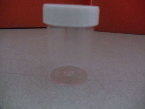 41 New Plastic Wide Mouth Round Media Bottles w/Caps, 40ml