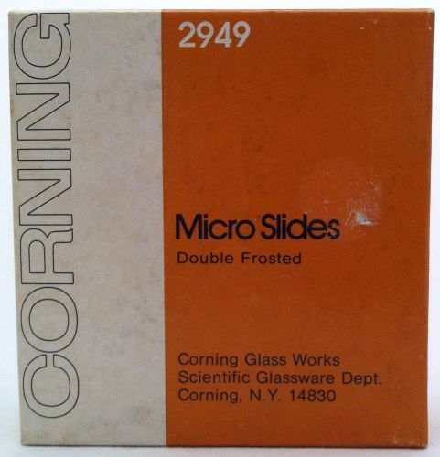 Corning Micro Slides Double Frosted 2949 Open Package