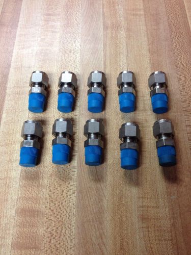 (10) NEW Swagelok SS Male Connector Tube Fittings SS-600-1-4