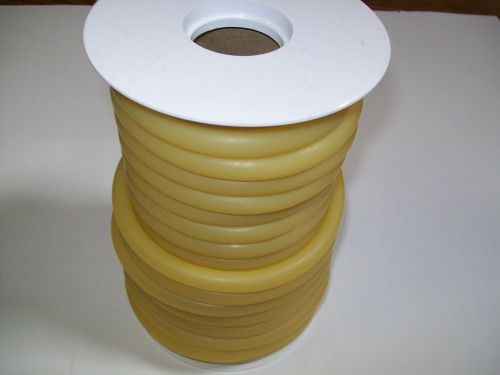 1/4&#034; i.d x 1/32&#034; wall x 5/16&#034; o.d 50 foot reel latex rubber tubing amber nice for sale