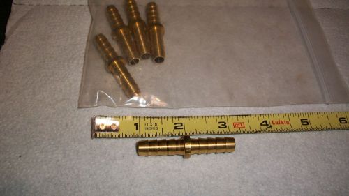 1/4 inch barb hose brass tube fittings Package of (5)