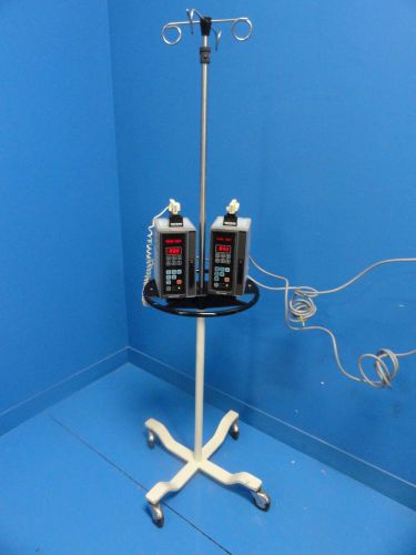 2 x ivac 565 ee (565ee) neo-mate microinfusion pump w/ mobile stand for sale