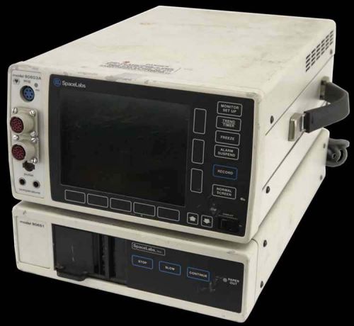 Space Labs 90603A/90651-01 ECG Dual Pressure/Temperature NIBP Recorder Monitor
