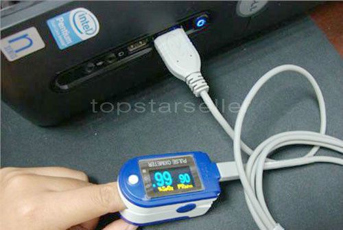 Ce fda  approved  fingertip pulse oximeter spo2 usb software 24h recorde for sale