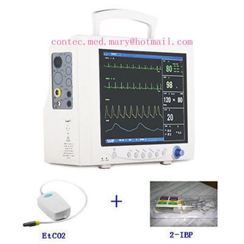 CE&amp;FDA CMS7000 Multi-Parameter Patient Monitor EtCO2+IBP+NIBP+SPO2+PR+RESP+TEMP
