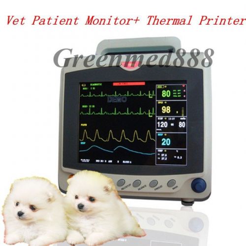 Vet Patient Monitor ECG,NIBP,SPO2,TEMP,RESP SIX/6 PARAMETERS + Thermal Printer!!