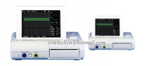 CE Rotatable 8.0&#034;screen color LCD,24h real-time monitoring Fetal Monitor+Printer
