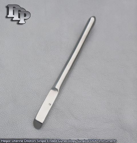 Hegar Uterine Dilators Single Ended 13 mm Surgical Gynecology DDP Instruments