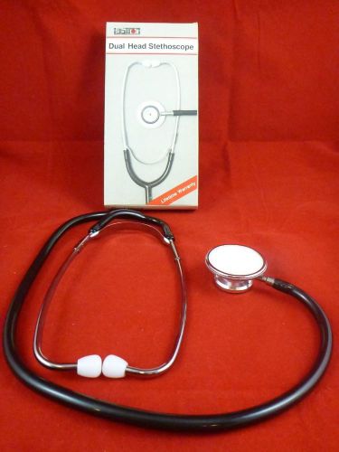 Labtron 04-400 dual head stethoscope black in box made in the u.s.a for sale
