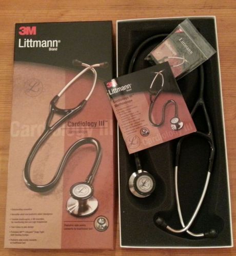 littmann stethoscope cardiology iii black NEW!!!!