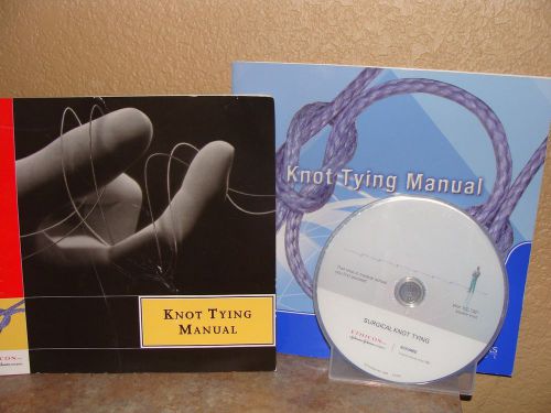 ETHICON SURGICAL KNOT TYING MANUAL (2) PLUS HOW TO CD