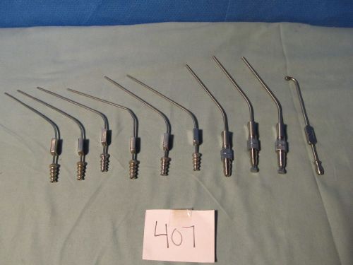 Assorted Suction Tube Diagnostic ENT Surgical  Instruments (QTY-10)
