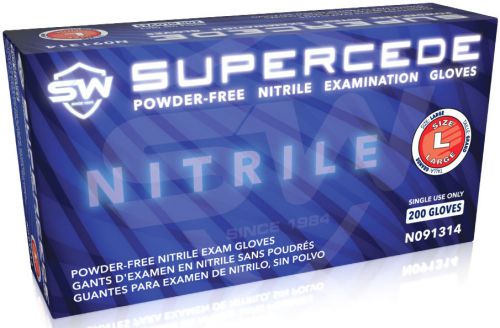Blue Supercede Disposable Thin Nitrile Latex-free 200/2000 Gloves All sizes