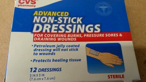 2 Boxes Advanced Non-stick Dressings Petroleum Jelly Coated Dressing 3&#034; X 3&#034;