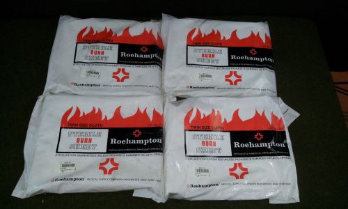 Roehampton Sterile Burn Sheet Twin Size Cloth New Lot Of 4