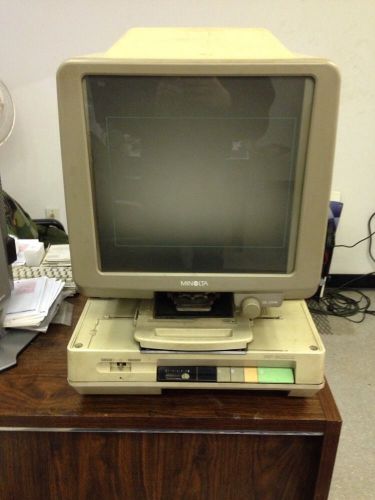 Minolta rp600z microfiche scanner with spare lamp for sale