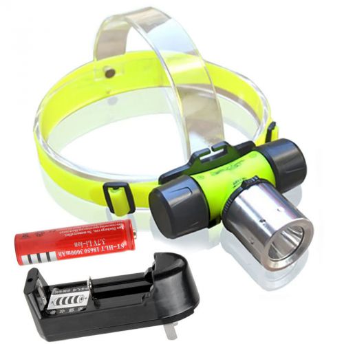 New waterproof 1800lm xm-l t6 led + battery diving headlamp headlight sr1g for sale