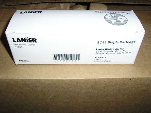 New in Box Genuine LANIER SC85 Staple Cartridge pack of 3 No.500L 117-0232 SC 85