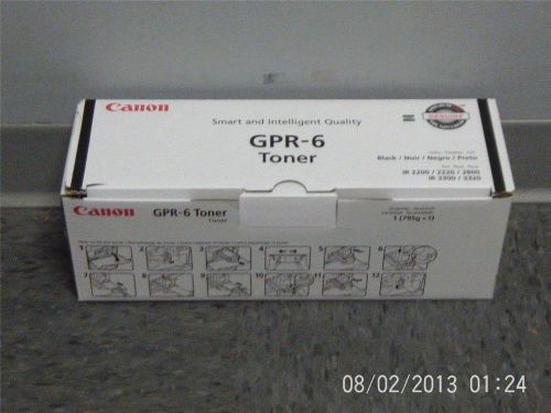 New Genuine Canon GPR-6 Black Toner Cartridge