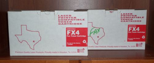 Lot of 2 canon compatible fx4 fax black toner cartridge 1558a002aa for sale