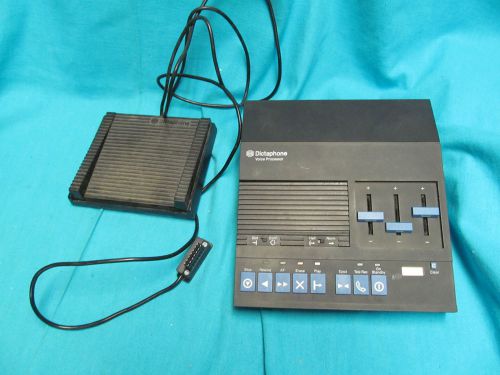DICTAPHONE 3360 MICROCASSETTE VOICE PROCESSOR DICTATING MACHINE  WITH FOOT PEDAL