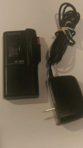 Sony M-427 Microcassette Tape Mini Cassette Handheld Portable Voice Recorder