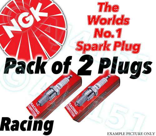 2x new ngk racing spark plugs - part no. b9egv stock no. 5827 2pk sparkplugs for sale