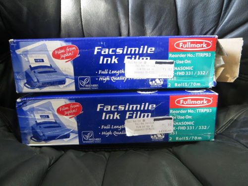 3 Film Cartridges for Panasonic Models KX-FHD 331, KX-FHD 332, KX-FHD 351 FAX