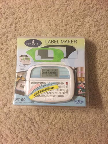 Brother Personal Labeler Machine, White (PT90) New