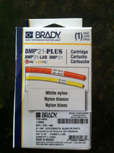 Brady label cartridge white nylon M21=375-499