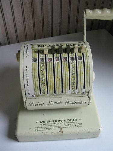 Paymaster Series X-900 7K239105 Check Writer w/ Keys EUC