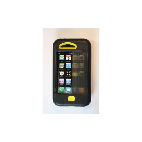 SHARKEYE CASES SC-RC-3YW  IPHONE 3 CASE BLACK W/ YELLOW ACCENTS