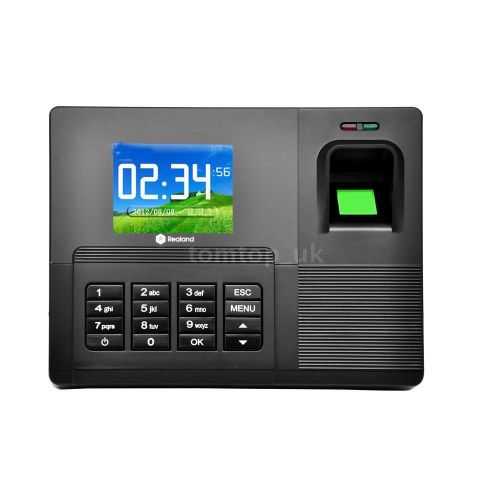 2.8&#034; TFT Realand Biometric Fingerprint Time Attendance Clock ID Card Reader USB