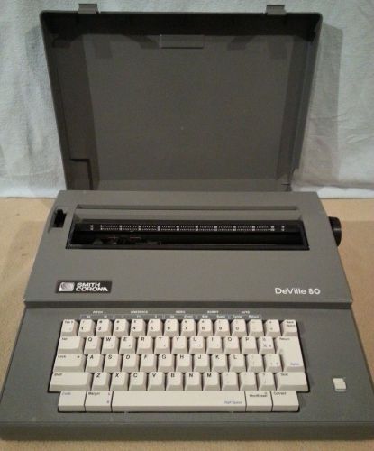 Smith Corona DeVille 80 Portable Electric Electronic Typewriter Model 5A - Works