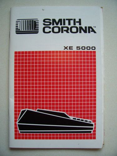 Smith Corona XE5000 Typewriter Owners/Instruction Manual- FREE SHIPPING!!!