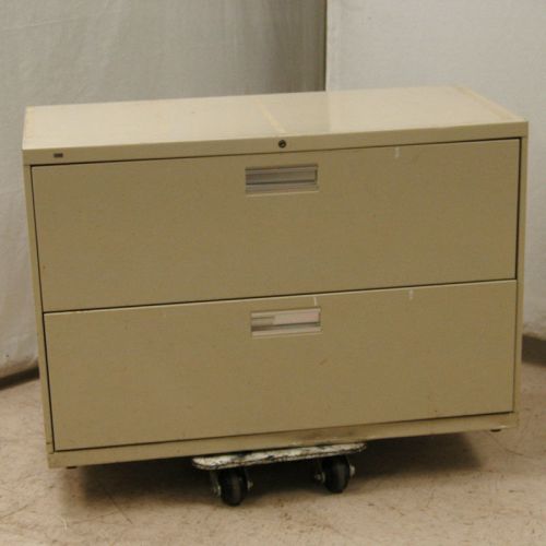 Hon company 2 drawer storage/ file cabinet 42&#034; x 19&#034; x 28&#034; for sale