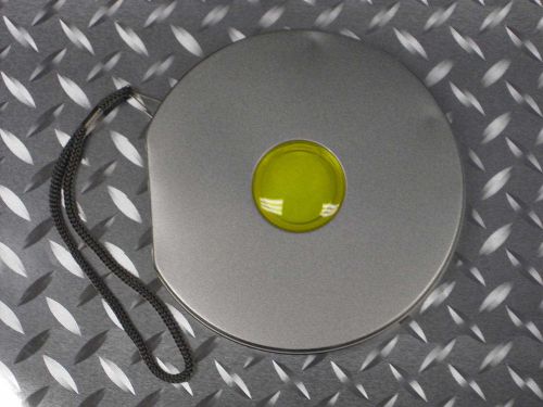 New High Quality Round 10 CD DVD Tin Case with Sleeve w/Yellow Dot , 50 pcs