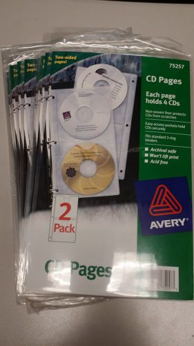 AVERY 75257 CD Pages Non-Woven Liner Acid-free 12x 2-pack