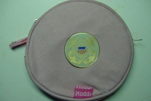 USCG United States COAST GUARD LOGO MUDD 12 CD PINK DENIM CASE HOLDER NEW